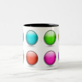 Tasse 3D-Tasten Bälle Getränke Milchcup-Tee Kaffee (Mittel)