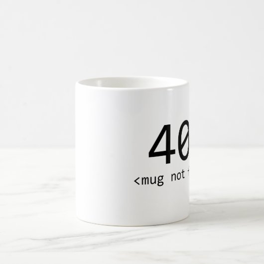 Tasse 404 nicht gefunden (Mittel)