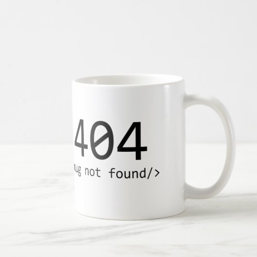 Tasse 404 nicht gefunden (Rechts)