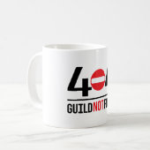 Tasse 404 nicht gefunden (Vorderseite Links)