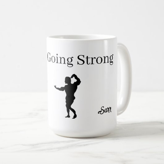 Tasse : 75 und stark . (VorderseiteRechts)