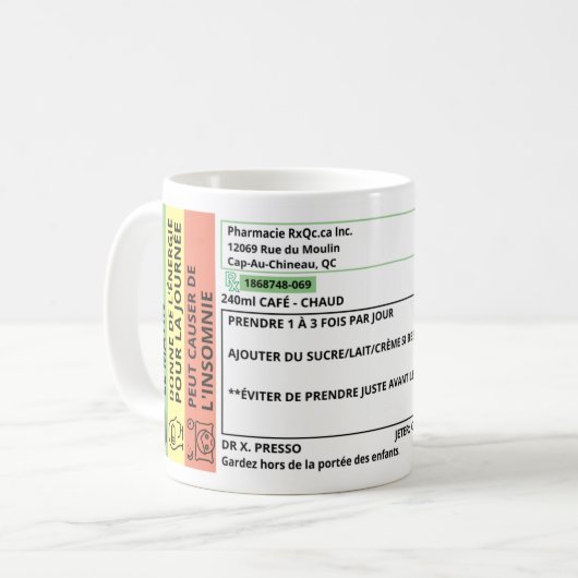 Tasse à café RxQc.ca Tasse Kaffee (Vorderseite Links)