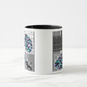 Tasse Abstract Patchwork-Quilten Quilt Retro Vinta (Zentrum)