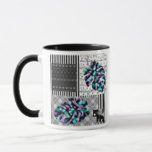 Tasse Abstract Patchwork-Quilten Quilt Retro Vinta (Links)