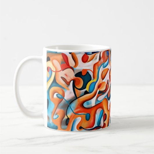 Tasse - Abstrakt farbenfroh (Links)