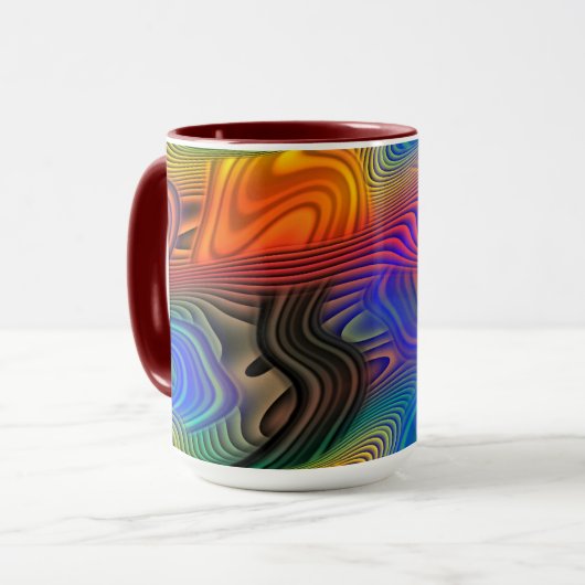 Tasse abstrakt Waves (Vorderseite Links)