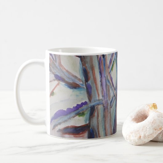 Tasse abstrakte Bäume (Mit Donut)