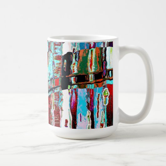 Tasse – Abstrakte Gestaltung des Kollaps und der R (Rechts)