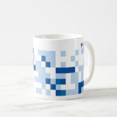 Tasse abstrakte Kunst - Winter (VorderseiteRechts)