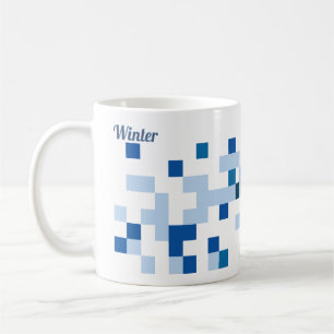 Tasse abstrakte Kunst - Winter