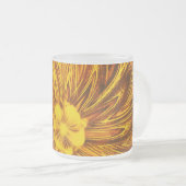 Tasse Abstrakte Linien Gelbe Blume (VorderseiteRechts)