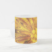 Tasse Abstrakte Linien Gelbe Blume (Vorderseite Links)