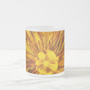 Tasse Abstrakte Linien Gelbe Blume
