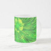 Tasse Abstrakte Linien Grüne Blume (VorderseiteRechts)