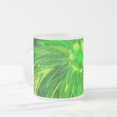 Tasse Abstrakte Linien Grüne Blume (Vorderseite Links)