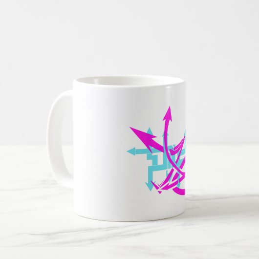Tasse abstrakte Pfeile (Vorderseite Links)