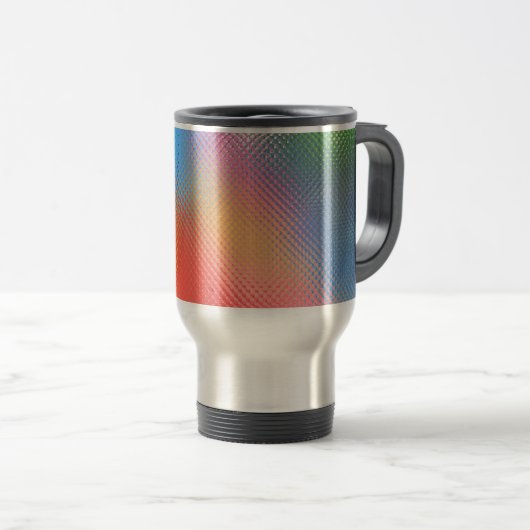Tasse, "ABSTRAKTE RAINBOW-FARBEN" Reisebecher (VorderseiteRechts)