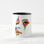 Tasse abstrakter Ausdrücke (Zentrum)