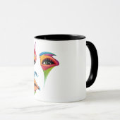 Tasse abstrakter Ausdrücke (VorderseiteRechts)