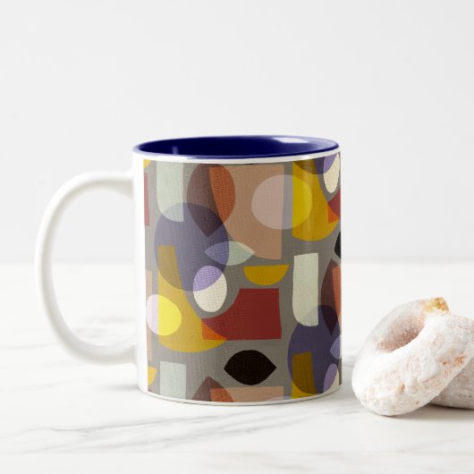 Tasse abstrakter Formen mittlerer Mod (Mit Donut)