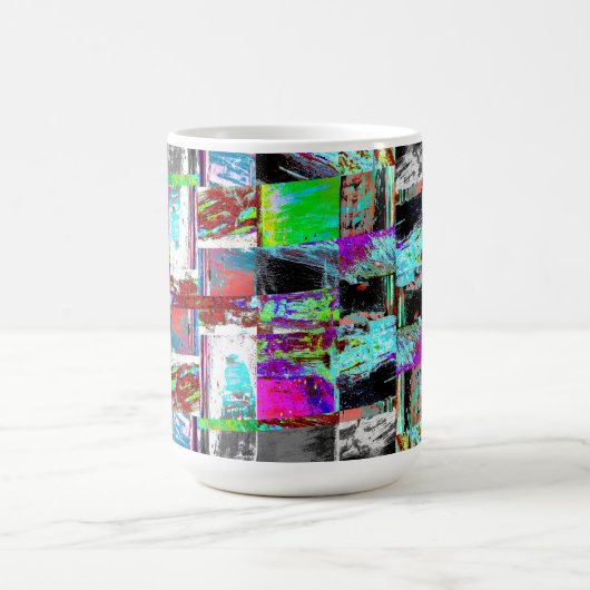 Tasse – Abstraktes Raster (Mittel)