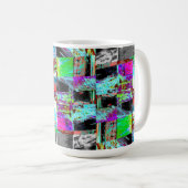 Tasse – Abstraktes Raster (VorderseiteRechts)