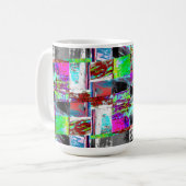 Tasse – Abstraktes Raster (Vorderseite Links)