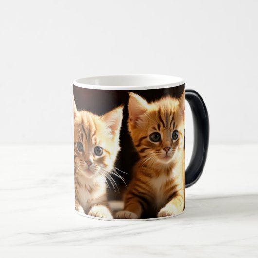Tasse "Adorable Kittens Morphing Tasse" (VorderseiteRechts)