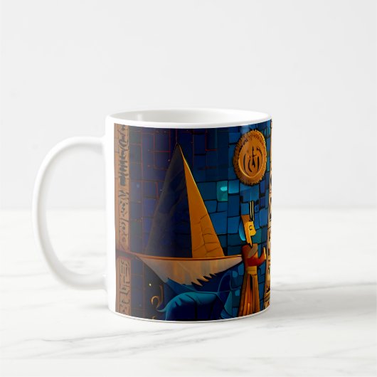 Tasse ägyptische Hieroglyphen Kaffee Tasse Sets (Links)