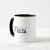 Tasse Akita (I Liebe) (Vorderseite Links)