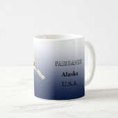 Tasse - Alaska Staat Karte mit Stadt (VorderseiteRechts)