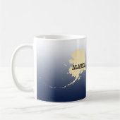 Tasse - Alaska Staat Karte mit Stadt (Links)