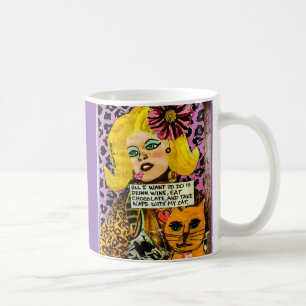 Tasse-alles, was ich tun möchte, ist Wein trinken Kaffeetasse
