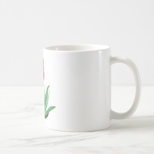 Tasse Aloe Vera, botanisch (Rechts)