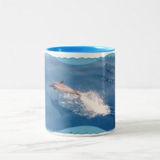 Tasse-Aloha von Kauai-Delphin Zweifarbige Tasse
