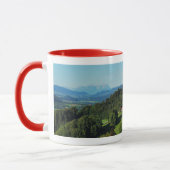 Tasse Alpenpanorama mit Säntis (Links)