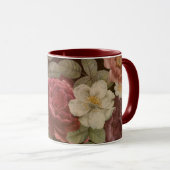 Tasse altmodischer Blume (VorderseiteRechts)