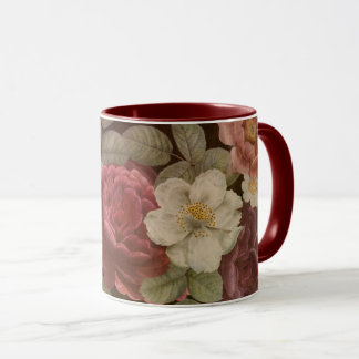 Tasse altmodischer Blume