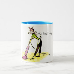 Tasse, am besten, Ehefrau Zweifarbige Tasse