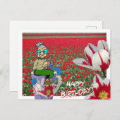 Tasse am Geburtstag Postkarte (Vorne/Hinten)