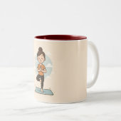 Tasse am Internationalen Yoga-Tag (VorderseiteRechts)