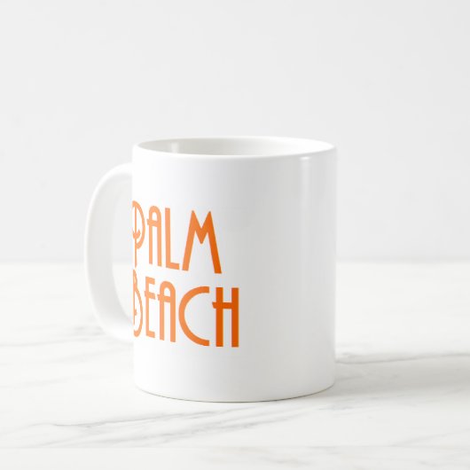 Tasse am Palmenstrand (Vorderseite Links)