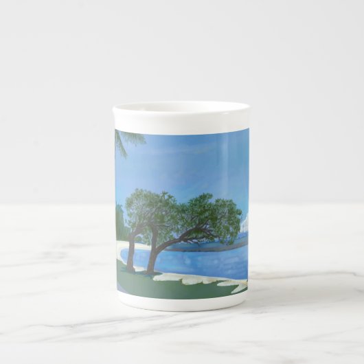 Tasse am Strand (Vorderseite)