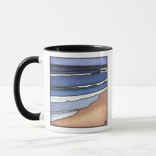 Tasse am Strand (Links)