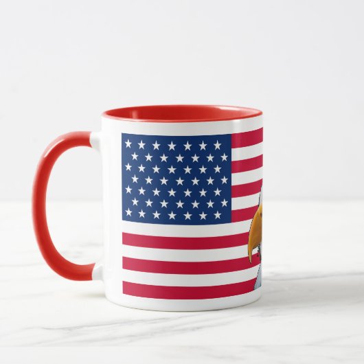 Tasse "American Flag & Bald Eagle" (Links)