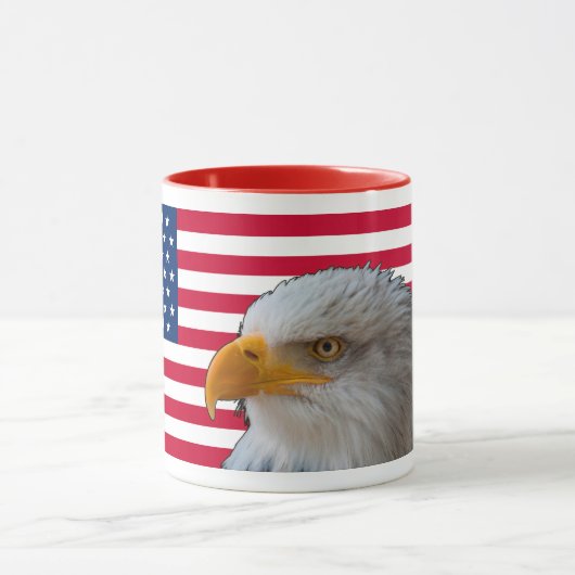 Tasse "American Flag & Bald Eagle" (Zentrum)