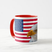 Tasse "American Flag & Bald Eagle" (Vorderseite Links)