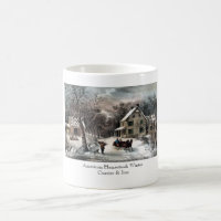 Tasse - amerikanisches Gehöft: Winter