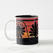 Tasse an der Sonnenuntergangsgrenze (Links)