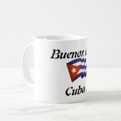 Tasse an Kaffee „Buenos dias Cuba " (Vorderseite Links)